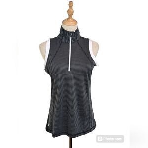 Nancy Lopez Black & White Sleeveless Golf Tank NWT